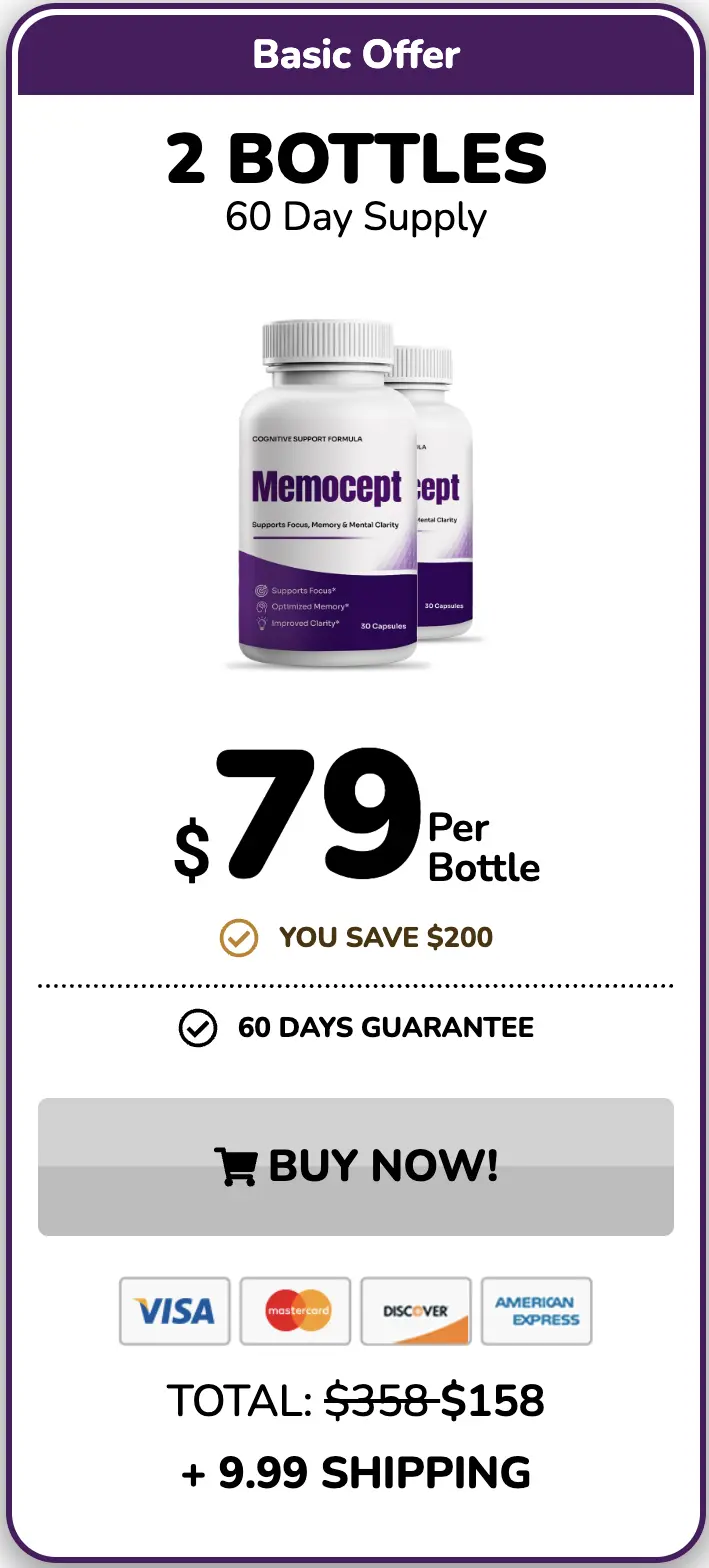 Memocept Buy One Bottle